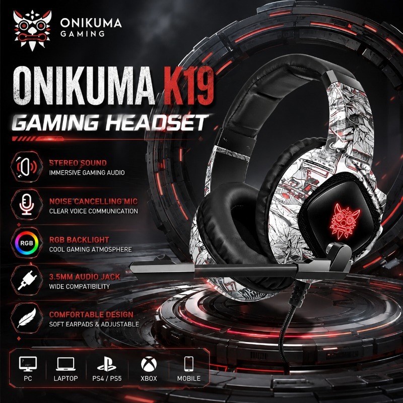 Gaming Console Zone - Cuffie da gioco ONIKUMA K19 con