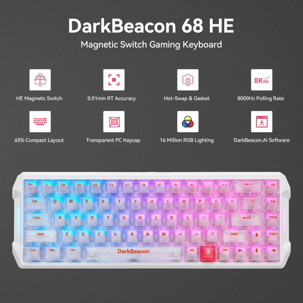 Gaming Console Zone - Tastiera da Gaming Magnetica DarkBeacon Flux