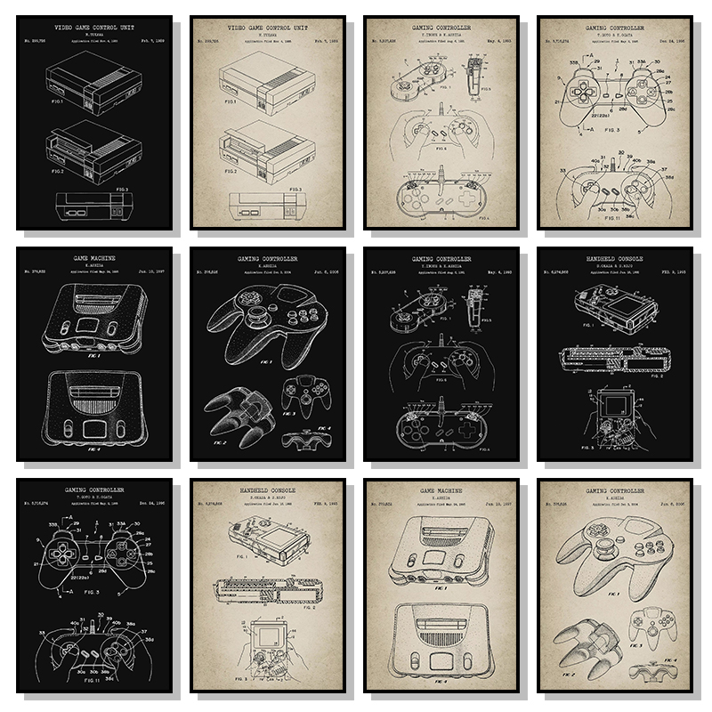Gaming Console Zone - Poster e Stampe Vintage di Console