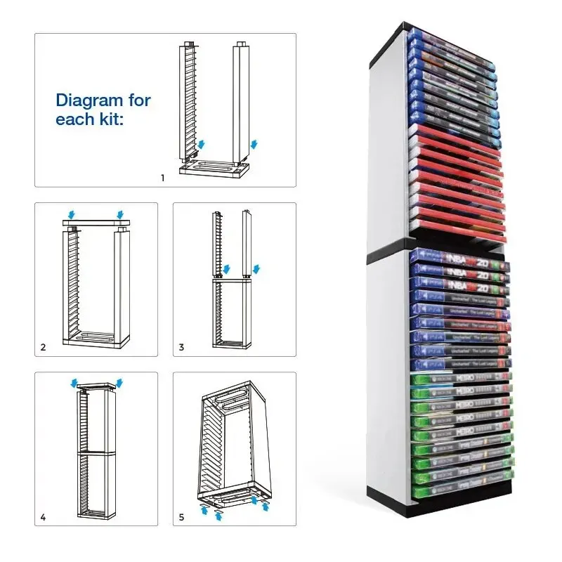Torre di archiviazione dischi  - Gaming Console Cabinet recensione e prezzo